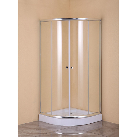 Душевой уголок Agger A01-080TCR/G 80 прозрачное стекло, хром