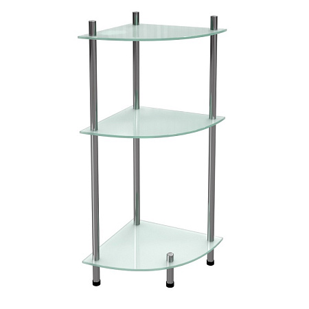 Полка WasserKRAFT K-4133 угловая, хром
