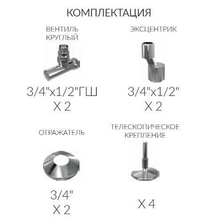 Полотенцесушитель водяной Terminus Версаль П4 500х930 бронза