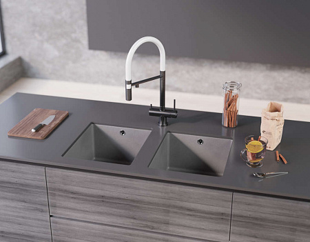 Кухонная мойка Omoikiri Bosen 38-U-GR 38х44 серый