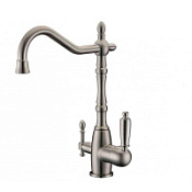 Смеситель Zorg Sanitary ZR 312 YF-33-NICKEL для кухонной мойки, никель