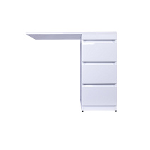 Тумба с раковиной напольная El Fante Даллас 110 R 3 ящика, пленка, белый Тумба с раковиной напольная El Fante Даллас 110 R 3 ящика, пленка, белый