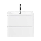 Тумба с раковиной BelBagno Albano ALBANO-600-2C-SO-BL 60 подвесная, Bianco Lucido