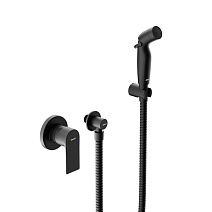 Смеситель Damixa Apollo 477510300 с гигиеническим душем, черный