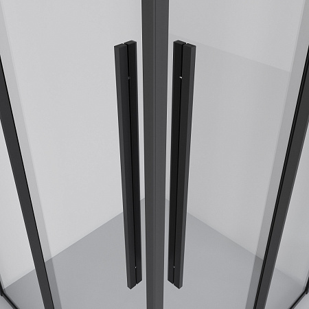 Душевой уголок Niagara Nova NG-6822-34BLACK 80x80x195 стекло прозрачное/профиль черный матовый