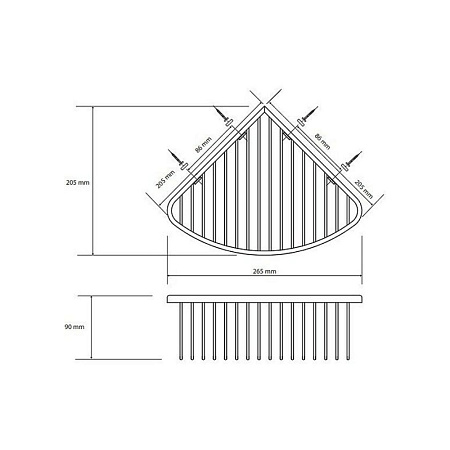 Мыльница Bemeta Graphit 156208312 графит