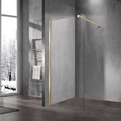 Душевая перегородка Vincea Walk-In VSW-1H800CLG прозрачное/золото матовое