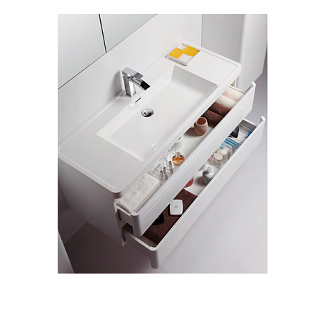 Тумба с раковиной BelBagno Energia-N 90 bianco lucido, подвесная