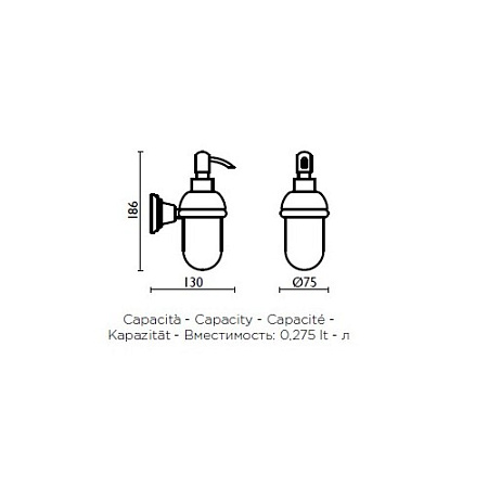 Дозатор Bagno & Associati Canova CA12751 CR