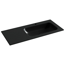 Раковина накладная Ceramica Nova Grace CN7015MB 101x45.7x13.7 чаша справа, черный матовый
