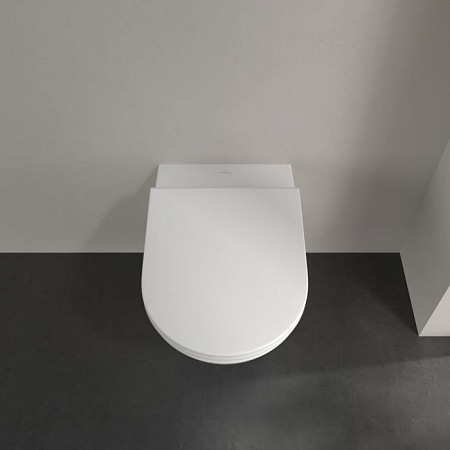 Унитаз подвесной Villeroy & Boch Subway 3.0 4670T901 безободковый, с микролифтом, alpin