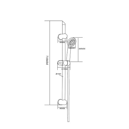 Душевой гарнитур OneLife OL11w белый