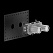 Cкрытая монтажная часть Gessi Inciso 54198.239 для смесителя, шлифованная сталь