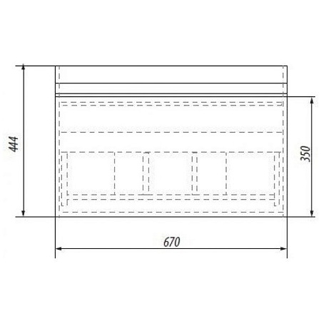 Тумба под раковину Dreja Grace 70 белый глянец