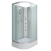 Душевая кабина Niagara Classic NG-33084-14RBKG 100x80x200 стекло матовое/профиль серебро