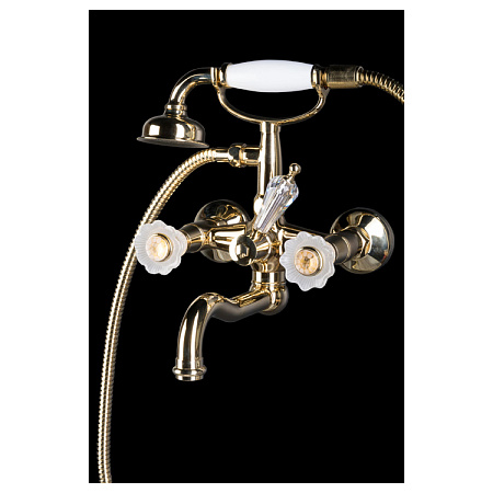 Смеситель Boheme Camelia 293-Camelia для ванны с душем, золото