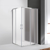 Душевой уголок Cezares Molveno MOLVENO-AH-21-100+30-P-Cr 130x100x195 стекло рифленое/профиль хром