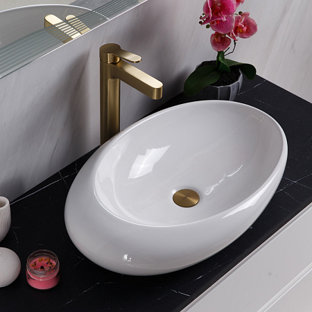 Раковина накладная BelBagno BB1396 37x58.5x14.5 белый