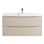 Тумба с раковиной BelBagno Marino MARINO-1000-2C-SO-CO-P 100 crema opaco - фото 1