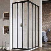 Душевая дверь в нишу Ravak Supernova ASRV3-80 15V403R2Z1 Transparent, черный