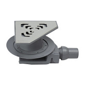 Душевой трап Pestan Angle 20х20 1 выход, низкий, хром глянцевый