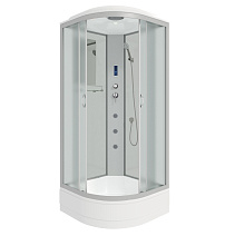 Душевая кабина Niagara Classic NG-3301-14F 90x90x215 стекло матовое/профиль серебро