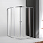 Душевой уголок Cezares Molveno MOLVENO-R-22-90+30-C-Cr-IV 120x120x195 стекло прозрачное/профиль хром