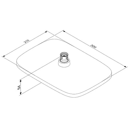 Верхний душ Damixa Merkur 940050000 хром