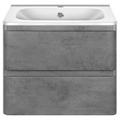 Тумба с раковиной Vincea Vico VMC-2V 60 подвесная, 2 ящика, Beton