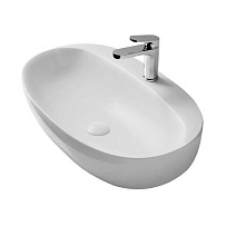 Раковина Azzurra Elegance ELLA070420CMBI/(ECI70M bi)*1 70x42 белый