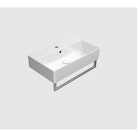 Раковина GSI Kube X 9454011 60 без отверстия под смеситель,белый