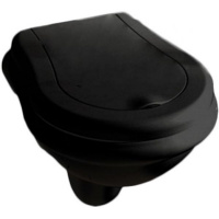 Унитаз подвесной Kerasan Retro 101504 nero фурнитура золото