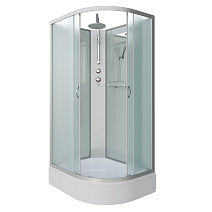 Душевая кабина Niagara Classic NG-33194-14LBKT 110x90x210 стекло матовое/профиль серебро