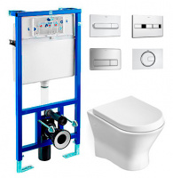 Унитаз подвесной Roca Nexo PRO WC 346640000 с инсталляцией 89009000K