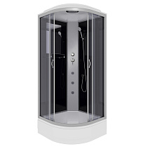 Душевая кабина Niagara Classic NG-3501-14G 90x90x215 стекло тонированное/профиль серебро