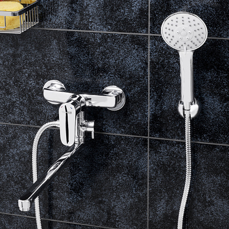 Смеситель WasserKRAFT Vils 5602L для ванны с длинным изливом, хром