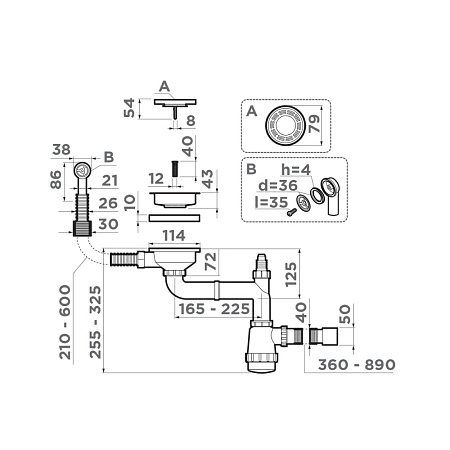 Слив-перелив для мойки Omoikiri WK-1-R-G золото