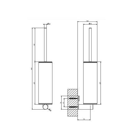 Ершик Gessi 316 54719.239 сталь шлифованная