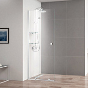 Душевая перегородка Cezares Stream STREAM-BF-1-80-C-Cr 80 прозрачное стекло, хром