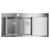 Кухонная мойка Omoikiri Akisame 100-2-IN-L 100х51 нержавеющая сталь