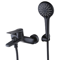Смеситель Lemark Bronx LM3714BL для  ванны с душем, черный