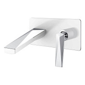 Смеситель Boheme Venturo 375-W для раковины, настенный, белый/хром