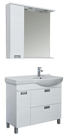 Тумба под раковину Aquanet Сити 00181975 90 R, белая