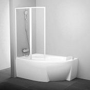 Шторка на ванну Ravak Supernova VSK2 Rosa 150 L 76L8010041 Rain, белый Шторка на ванну Ravak Supernova VSK2 Rosa 150 L 76L8010041 Rain, белый