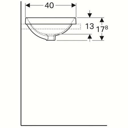Раковина Geberit Variform 500.736.01.2 55х40 белый