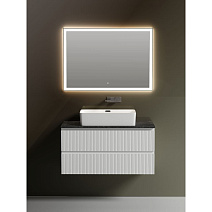 Мебель для ванной со столешницей Sancos Snob T 100 SNT100W+TT100A1 Bianco/Black Sky