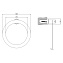 Полотенцедержатель Gessi Emporio 38909-299 черный матовый - фото 2