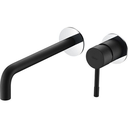 Смеситель Boheme Uno 465-BCR для раковины, черный/хром