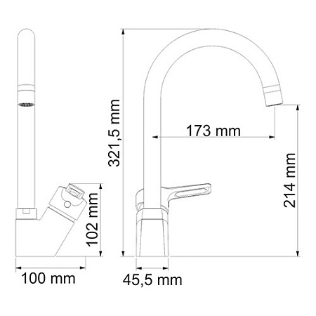 Смеситель WasserKRAFT Ruhr 24407 для кухонной мойки