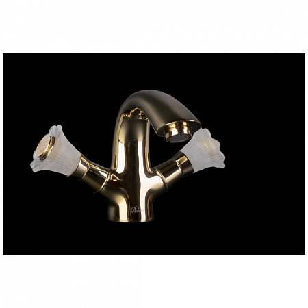 Смеситель Boheme Camelia 291-Camelia для раковины, золото